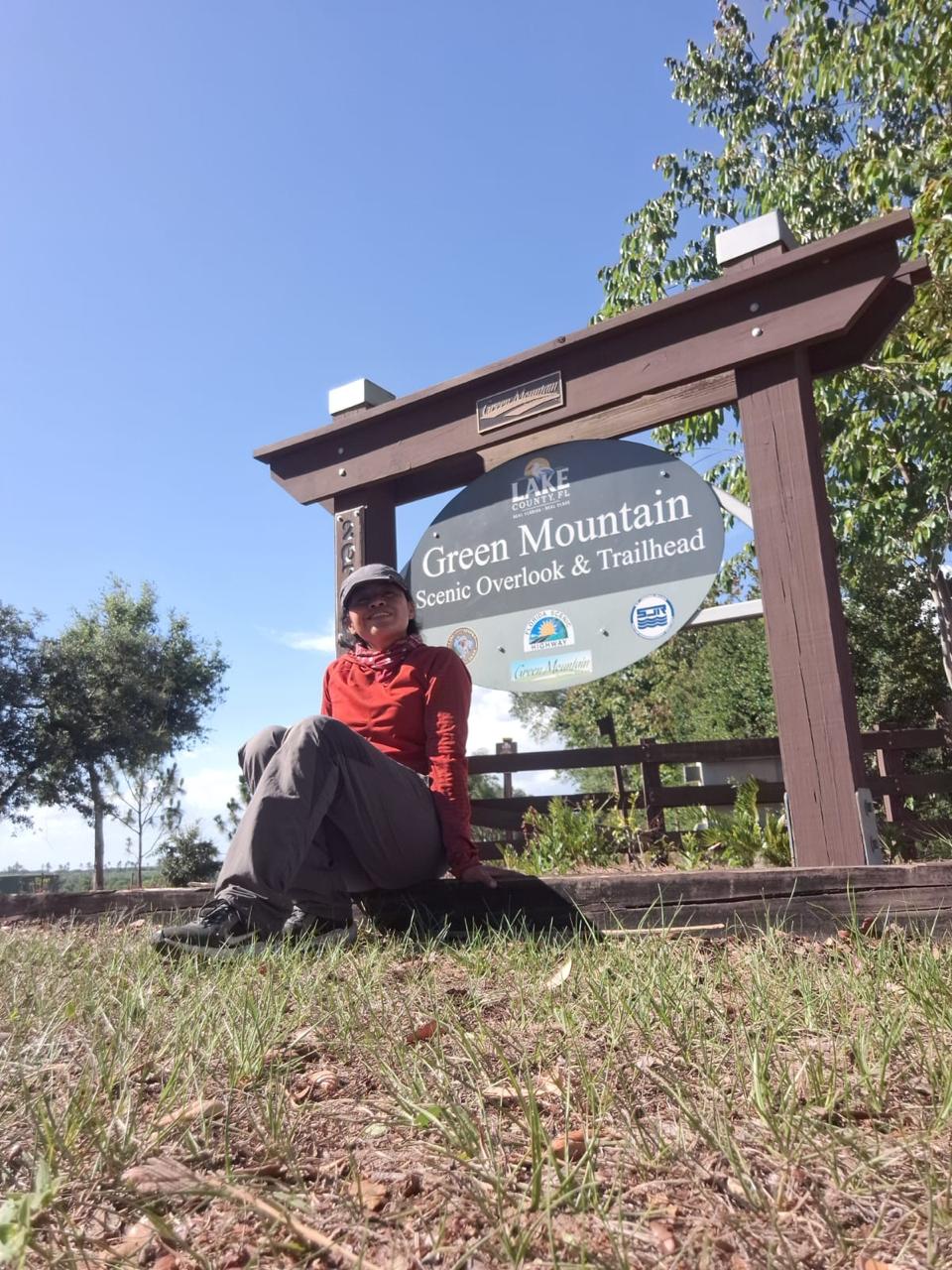 Kelly en Green Mountain Scenic Overlook, Lake County, Florida